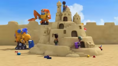 Chuldong! Super Wings 8 – Episode 18: Sandcastle Superstar
