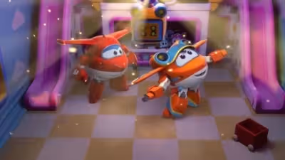 Chuldong! Super Wings 9 – Episode 17: Golden Boy Gets Swallowed by a Dinosaur