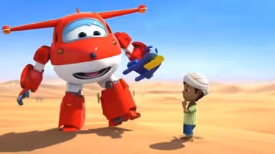 Chuldong! Super Wings – Episode 6: Sahara Sled
