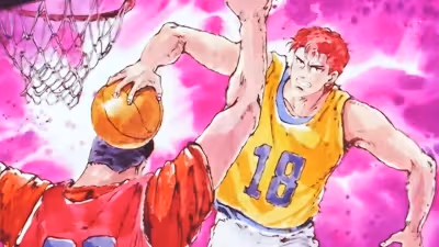 Slam Dunk – Episode 7: Hanamichi Debut! Dunk Sakuretsu 